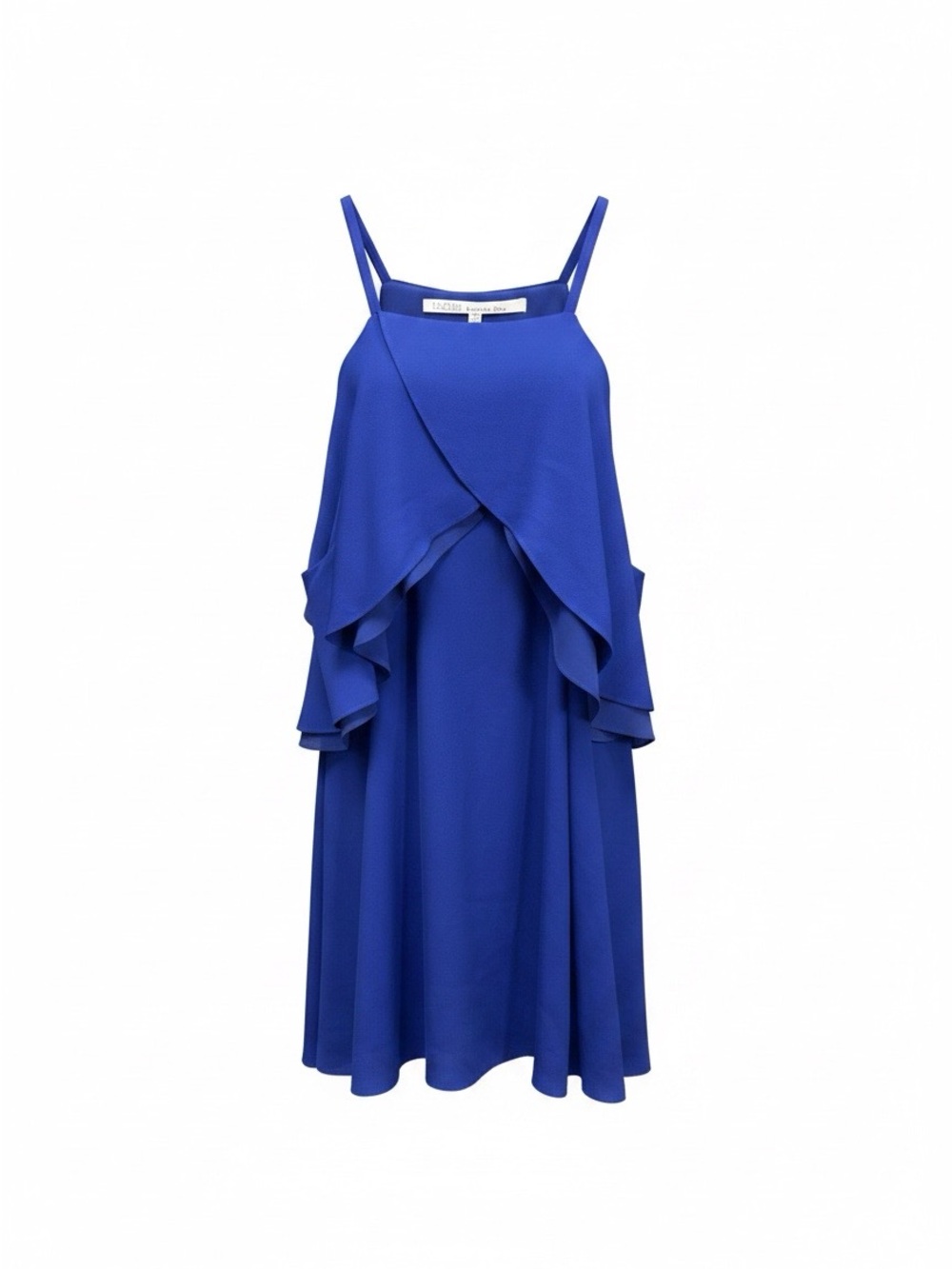 RACHEL Rachel Roy Cobalt Blue Ruffle Midi Dress